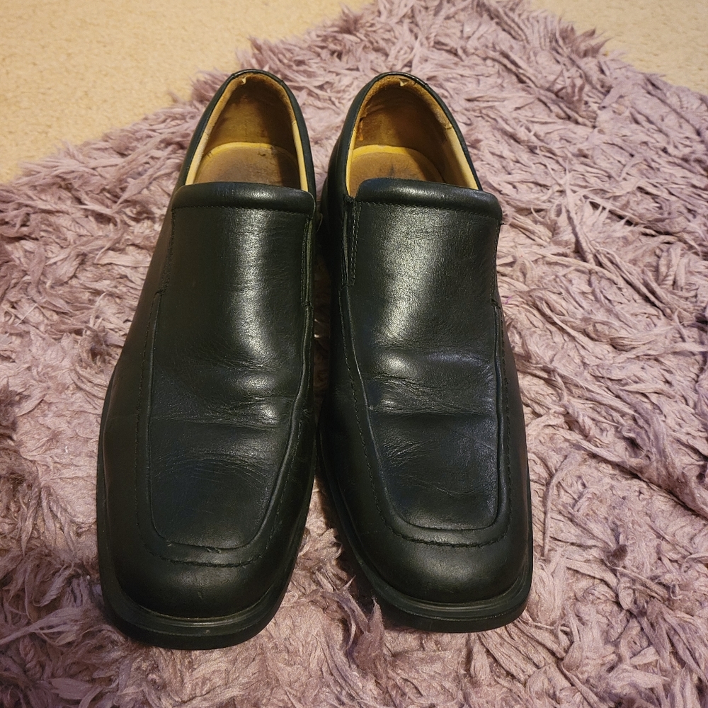 Johnston & Murphy XC4 Stanton Moc Venetian Black Flex Sole Dress Shoes Size 10M